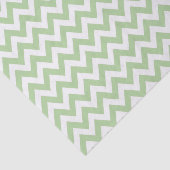 Sage Groen ZigZag/Chevron Patroon Tissuepapier (Detail)