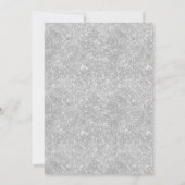 Sage Groen Zilver Glitter Jurk Quinceañera Foto Save The Date (Achterkant)