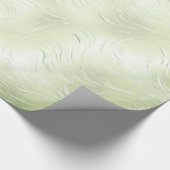 Sage Groen Zilver Kerst Wrapping Papier (Hoek)