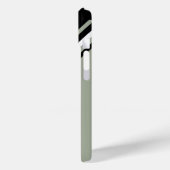 Sage Groen, Zwart en wit gepersonaliseerd Case-Mate iPhone Case (Achterkant / Links)