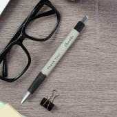 Sage groene aangepaste monogram naam Bedankt Pen