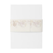 Sage Groene amandel bruiloft Delicaat gebladerte Uitnodigingen Wikkel (Achterkant Voorbeeld)