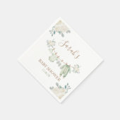 Sage Groene Babykleding Baby shower Servet (Hoek)