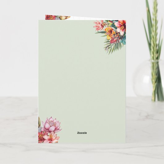 Sage Groene Bestemming Huwelijkspaspoort QR Code (Achterkant)