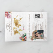 Sage Groene Bestemming Huwelijkspaspoort QR Code (Binnen)