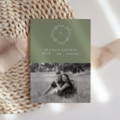 Sage Groene Bloemen Boho Bruid Save The Date