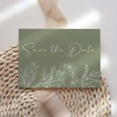 Sage Groene Bloemen Boho Save De Datum Save The Date
