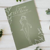 Sage Groene Bloemen Bruidsspel Raad de Jurk Flyer