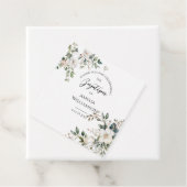 Sage Groene Bloemen Doop Bedankjes Labels (In situ)