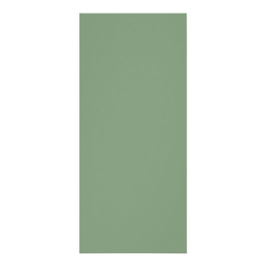 Sage groene bloemen lijst monogram bruiloft menuka reclamekaart (Achterkant)