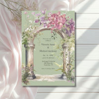 Sage Groene Bloemen Waterverf Boog Wedding