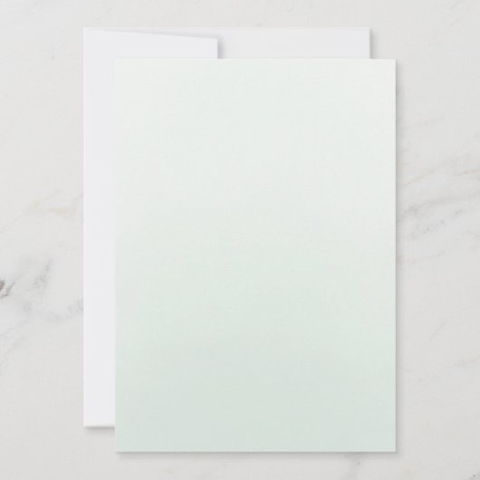 Sage Groene Bloemen Waterverf Rozen Quinceanera Kaart (Achterkant)