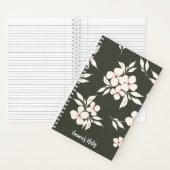 Sage groene bloemenspiraal notitieboek | journal (Binnen)