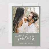 SAGE Groene Boheemse Fotolijst Nummer 5x7 Kaart (Voorkant)