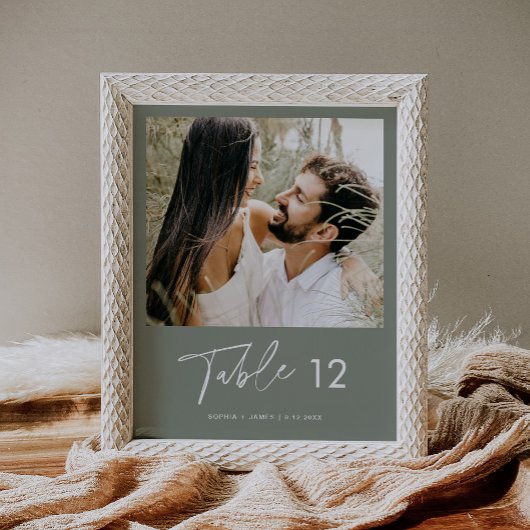 SAGE Groene Boheemse Fotolijst Nummer 8x10 Poster