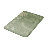 Sage groene Boho Bath Mat (Gekanteld)