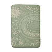 Sage groene Boho Bath Mat (Voorkant Verticaal)