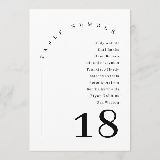 Sage Groene Boho Boog Trouwstoel Tabel Kaart (Achterkant)