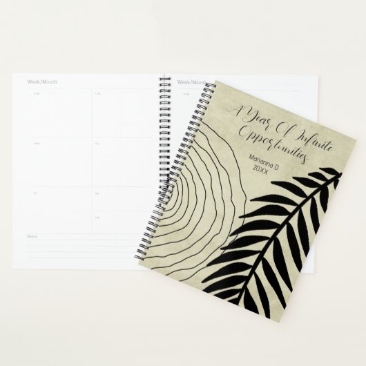 Sage Groene Boho Positief Offerte Aangepast Planner (Display)