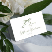 Sage Groene Boog Gevouwen Plaats Kaart