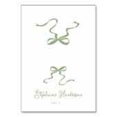 Sage Groene Boog Gevouwen Plaats Kaart (Voorkant)