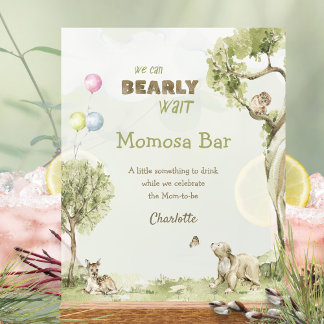 Sage Groene Bos Beer Barly Wait Momosa Bar Acryl Bord