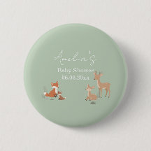 Sage groene bosdier baby shower
