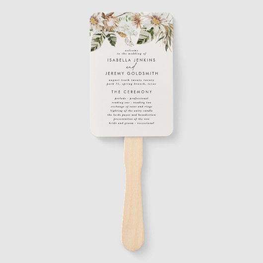 Sage-groene botanische rustige moderne elegant handwaaier (Voorkant)