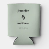 Sage Groene Bruiloft Koelbox Blikjeskoeler (Voorkant)