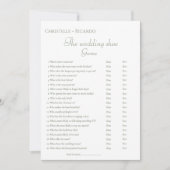 Sage groene bruiloft schoen spel Vrijgezellenfeest Aankondiging (Voorkant)