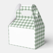 Sage Groene Bruiloftsdouche Fris Van De Markt Bedankdoosjes (Achterkant)