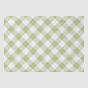 Sage Groene Buffel Controleer Weefsel Wrapping Pap Tissuepapier