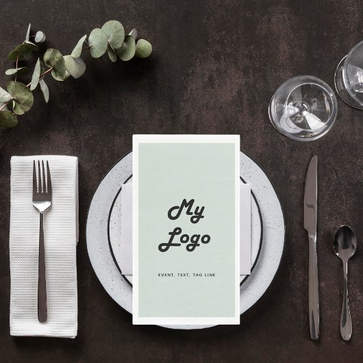 Sage groene business logo servet