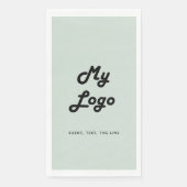 Sage groene business logo servet (Voorkant)