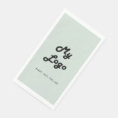 Sage groene business logo servet (Hoek)