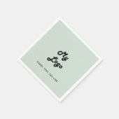 Sage groene business logo servet (Hoek)