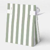 Sage Groene en Witte Streep Dank u Bedankdoosjes (Achterkant)