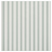 Sage Groene en Witte Ticking Strepen Stof (Swatch)
