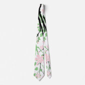 Sage-groene en zwarte tak, bloemen met blauwe roze stropdas (Voorkant)