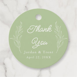Sage Groene Eucalyptus Dank u Labels