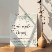 Sage Groene Eucalyptus Late Night Luiers Poster