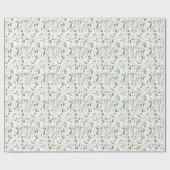 Sage groene eucalyptus moderne minimale botanische cadeaupapier (Vlak)