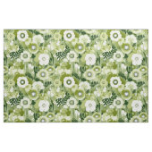 Sage Groene Finse Bloemen Stof (Fat Quarter)