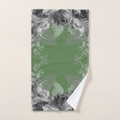 SAGE GROENE FLORAAL BOTANICAL 2 BATHROOM TOWEL SET BAD HANDDOEK (Handdoek)