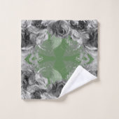 SAGE GROENE FLORAAL BOTANICAL 2 BATHROOM TOWEL SET BAD HANDDOEK (Wasdoekje)