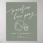 SAGE Groene Fopspeen Bier Pong Poster (Voorkant)