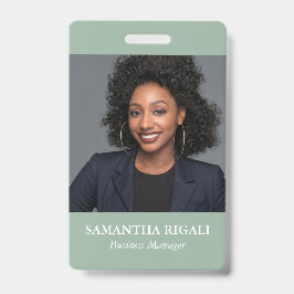 Sage Groene Foto  Badge