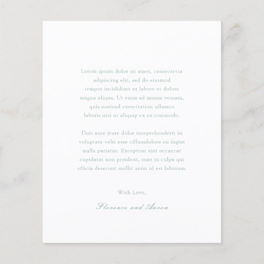 Sage Groene Foto Budget Huwelijk Dank u kaart (Achterkant)