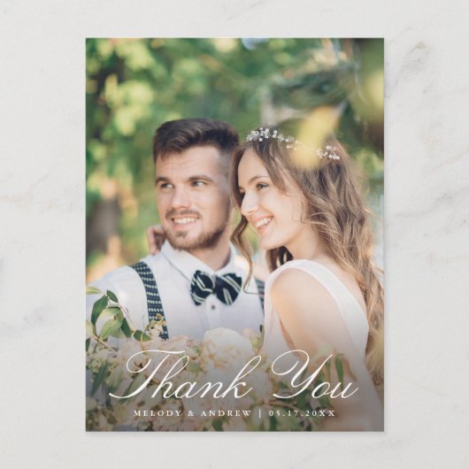 Sage Groene Franse Bloemenkam Trouwen Dank u Briefkaart (Voorkant)