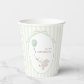 Sage Groene Gekke Goose Paper Cup Papieren Bekers (Voorkant)